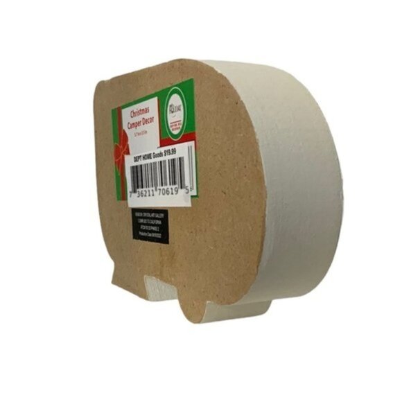 Christmas Camper Table Decor Wood Block Decoration Let it Snow Tropical - Picture 3 of 15